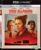 Three Billboards Outside Ebbing, Missouri (2017) (4K Ultra HD + Blu-ray) (Hong Kong Version)