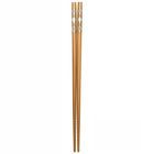 Bamboo Chopsticks (Fish Pattern) (Brown) 23cm