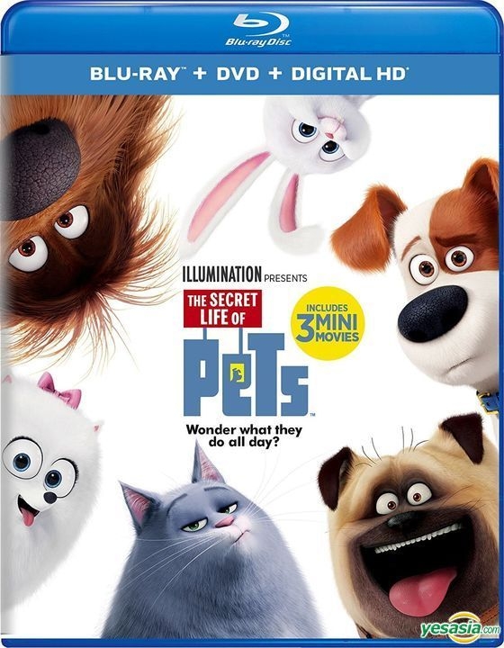 Yesasia The Secret Life Of Pets 16 Blu Ray Dvd Digital Hd Us Versioin Blu Ray Yarrow Cheney クリス ルノー 欧米 その他の映画 無料配送 北米サイト