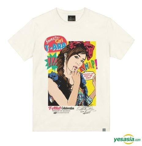 YESASIA: T-ara Pop Art Face T-shirt (Qri) (White / Medium