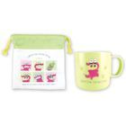 Crayon Shin-Chan Plastic Cup with Pouch Set (chocobi time)