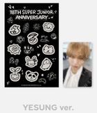 Super Junior 18th Anniversary GLOW-IN-THE-DARK STICKER & Photo Card Set (Yesung)
