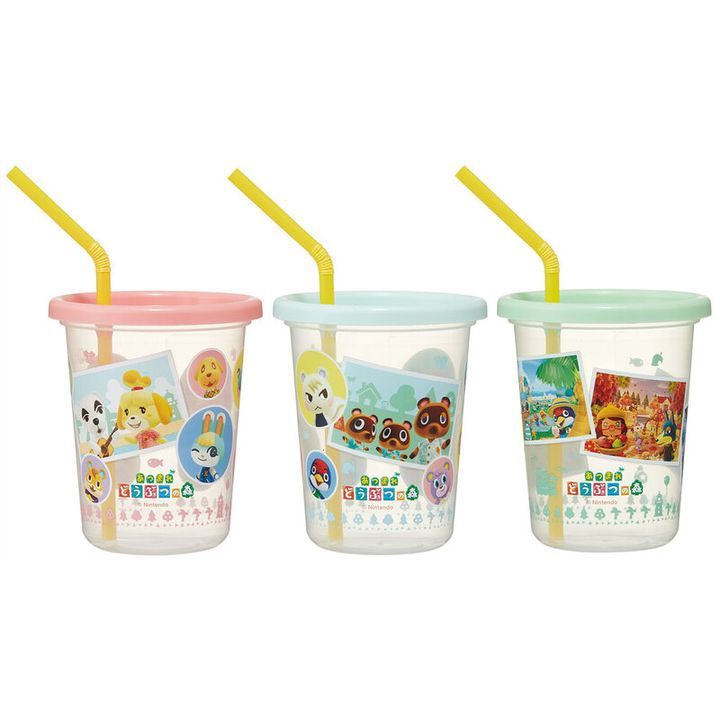 Animal Crossing Plastic Cup and Straw – Insert Coin Toys