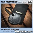 TOUCHDOWN 2023  Travel Tag 黑色圓形皮革行李牌
