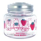 Miffy Glass Jar with Lid (Strawberry)