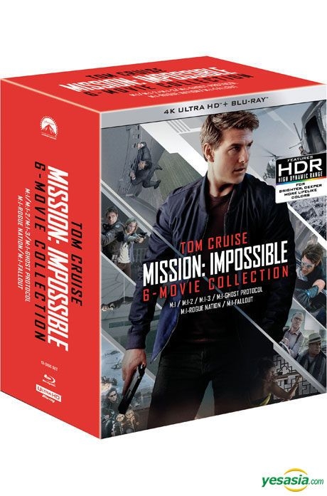 YESASIA: Mission: Impossible 6-Movie Collection (4K Ultra HD + Blu