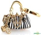 Brindle Bag Charm Gold Accessory