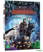 How To Train Your Dragon: The Hidden World (2D + 3D Blu-ray) (O-Ring + Booklet First Press Limited Edition) (Korea Version)