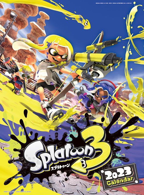 YESASIA Splatoon 3 2023 Calendar (Japan Version) CALENDAR,PHOTO/POSTER