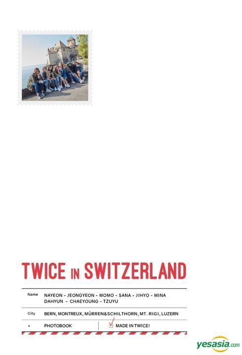 YESASIA : Twice - Twice TV5: Twice in Switzerland Photobook (Photobook