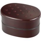 Japanese Style Oval Lunch Box 420ml (Dark Brown)