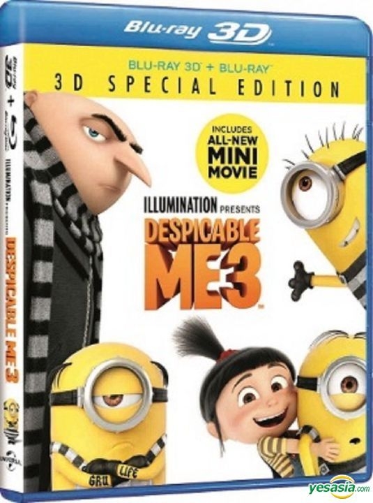 Yesasia Despicable Me 3 17 Blu Ray 2d 3d Hong Kong Version Blu Ray Daurio Ken Kyle Balda Intercontinental Video Hk Western World Movies Videos Free Shipping North America Site