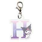 Sanrio Kuromi Initial Bag Charm / Keyring (H)