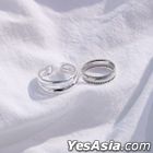 WEi : Kim Yo Han Style - Gleaner Ring (Silver) (Single Line) (No. 11)