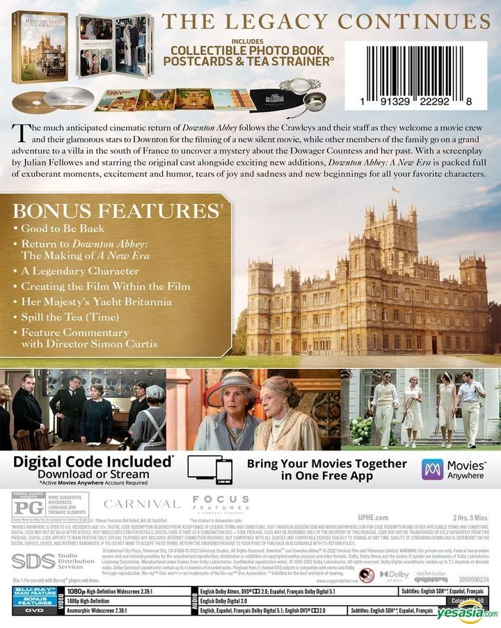 YESASIA: Downton Abbey: A New Era (2022) (Blu-ray + DVD + Digital ...