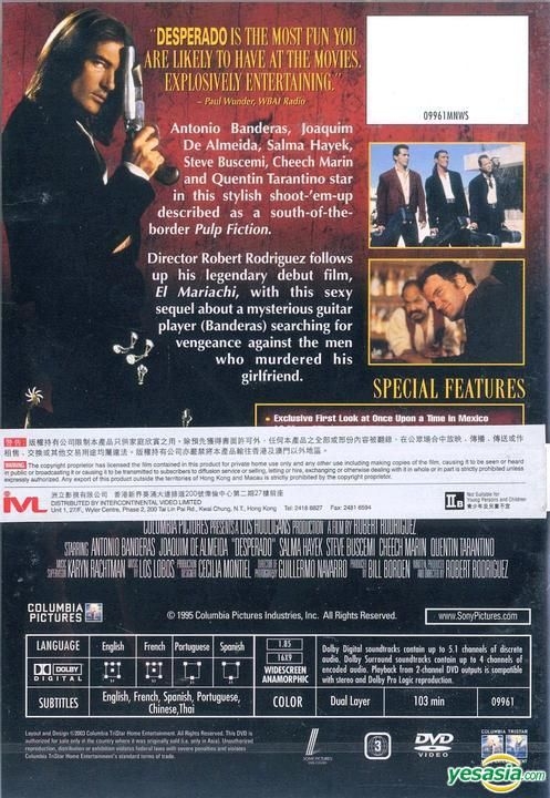 Desperado DVD - New - Starring Antonio Banderas