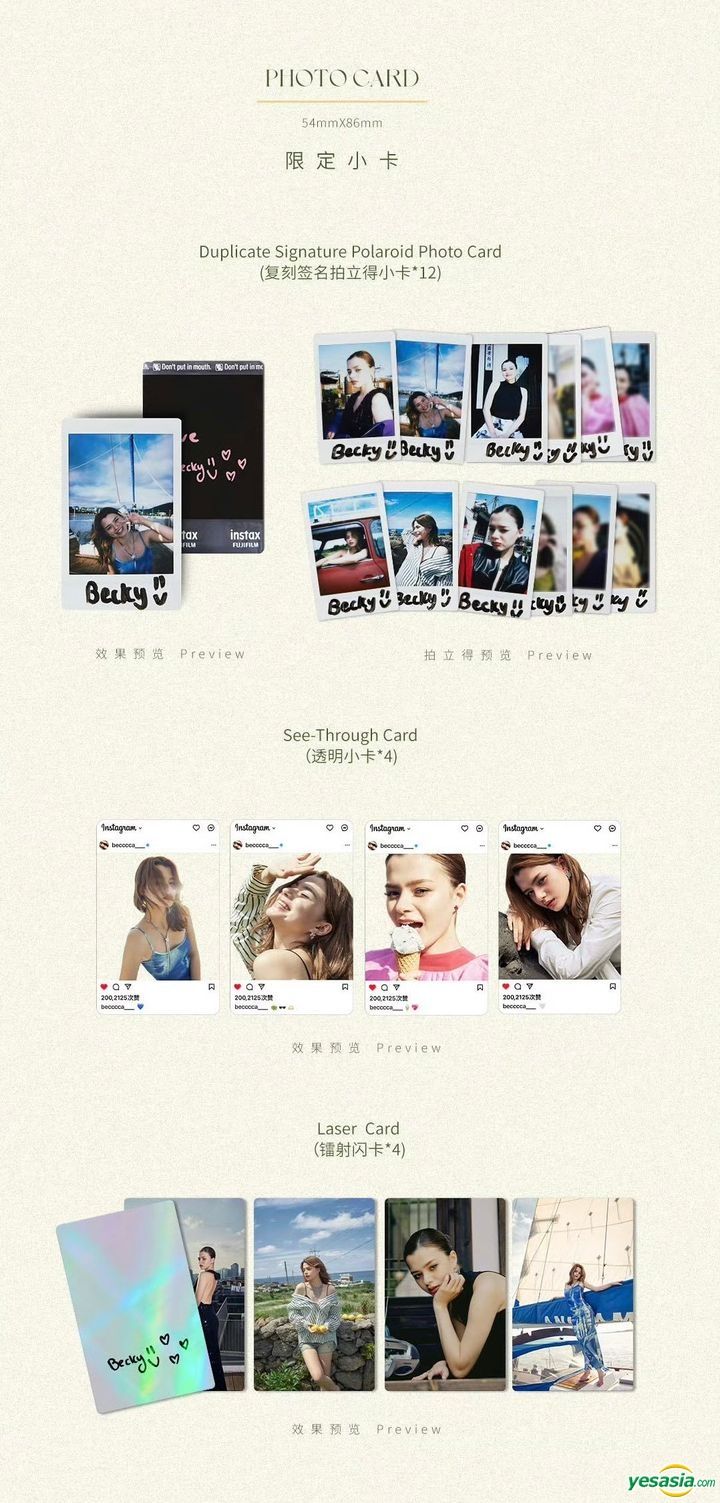 YESASIA: Becky Rebecca: Her 21 Photo Story Book FEMALE STARS,PHOTO