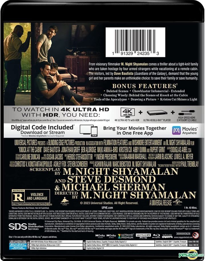 YESASIA: 图片廊 - 敲敲门 (2023) (4K Ultra HD + Blu-ray + Digital Code) (收藏版 ...