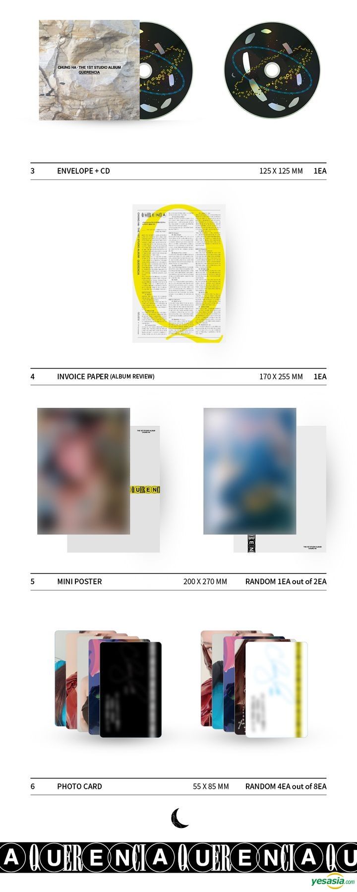 YESASIA: Chung Ha Studio Album Vol. 1 - Querencia + Poster in Tube CD ...
