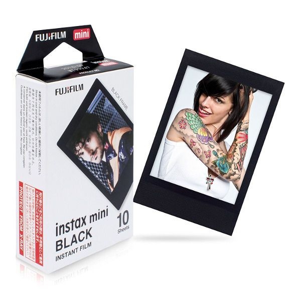 YESASIA: Fujifilm Instax Mini Film (Black Frame) (10 Sheets per Pack ...