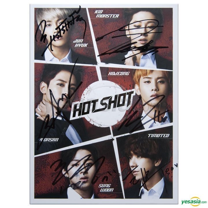 Yesasia Hotshot シングル Take A Shot 全メンバーサイン入りcd 限定版 うちわ Cd Hotshot 韓国の音楽cd 無料配送