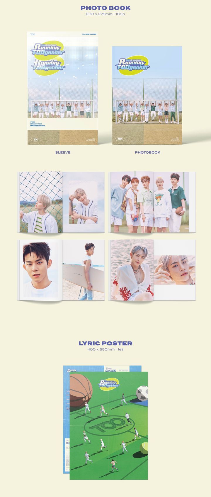 YESASIA: Image Gallery - TOO Mini Album Vol. 2 - Running TOOgether