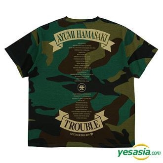 YESASIA: ayumi hamasaki LIVE TOUR -TROUBLE- 2018-2019 - Tシャツ(L