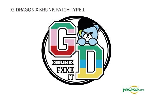 YESASIA: G-DRAGON MOTTE Official Goods - Bigbang X Krunk Patch
