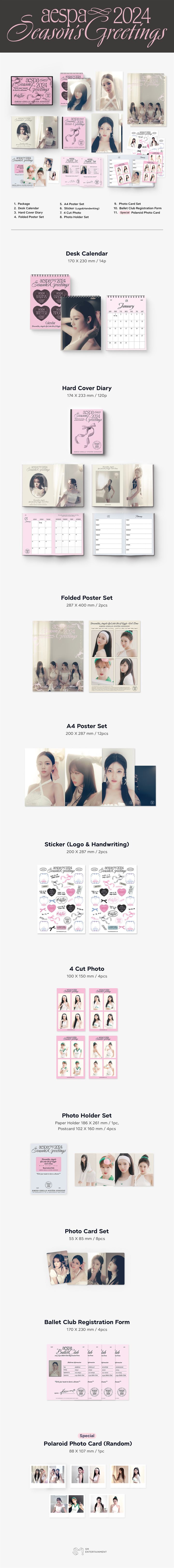 YESASIA: aespa 2024 Season's Greetings PHOTO/POSTER,GIFTS