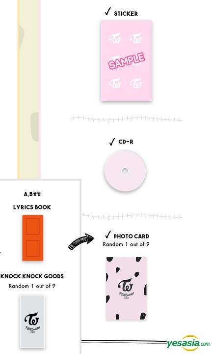 Yesasia Twice Special Album Twicecoaster Lane 2 B Version Poster In Tube B Version Photo Card Set B Version Cd Twice Korea 韓国の音楽cd 無料配送 北米サイト