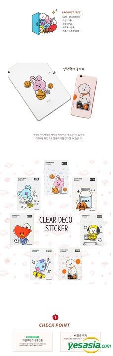 Yesasia Bt Clear Deco Sticker Shooky Gifts Celebrity Gifts Groups