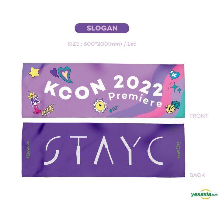 STAYC kcon 2022 スローガンタオル YESASIA: KCON 2022 Premiere OFFICIAL MD - Slogan (STAYC) MALE