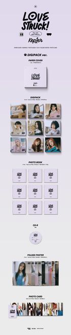 Kep1er Mini Album Vol. 4 - LOVESTRUCK! (Digipack Version) (Random Version)