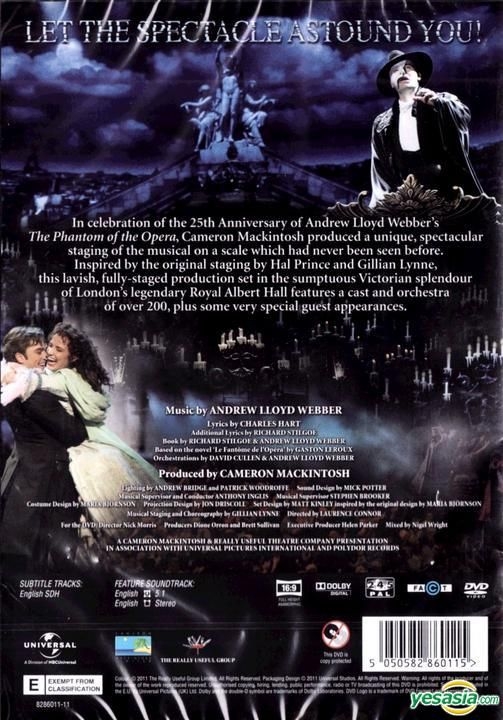 YESASIA: The Phantom Of The Opera at the Royal Albert Hall (DVD) (UK ...