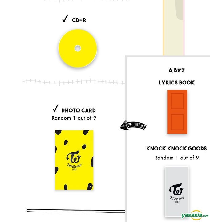 Yesasia Twice Special Album Twicecoaster Lane 2 A Version Poster In Tube A Version Photo Card Set A Version Cd Twice Korea 韓国の音楽cd 無料配送 北米サイト