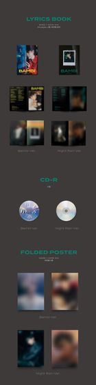 EXO: Baek Hyun Mini Album Vol. 3 - Bambi (Photo Book Version) (Bambi + Night Rain Version) + 2 Random Posters in Tube (Bambi + Night Rain Version)