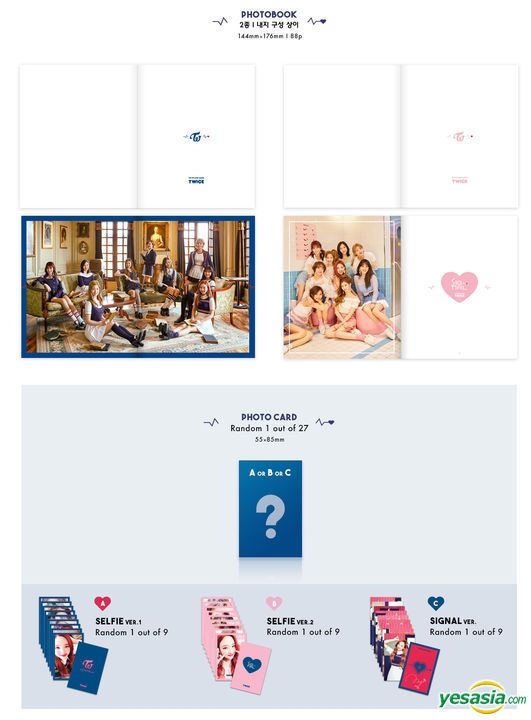 Yesasia Image Gallery Twice Mini Album Vol 4 Signal Random Version Photo Card Set First Press Limited Edition Poster In Tube Random