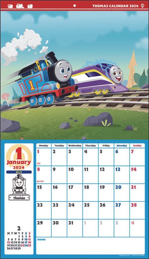 YESASIA Thomas Friends 2024 Calendar Japan Version PHOTO POSTER   L G0199785208 