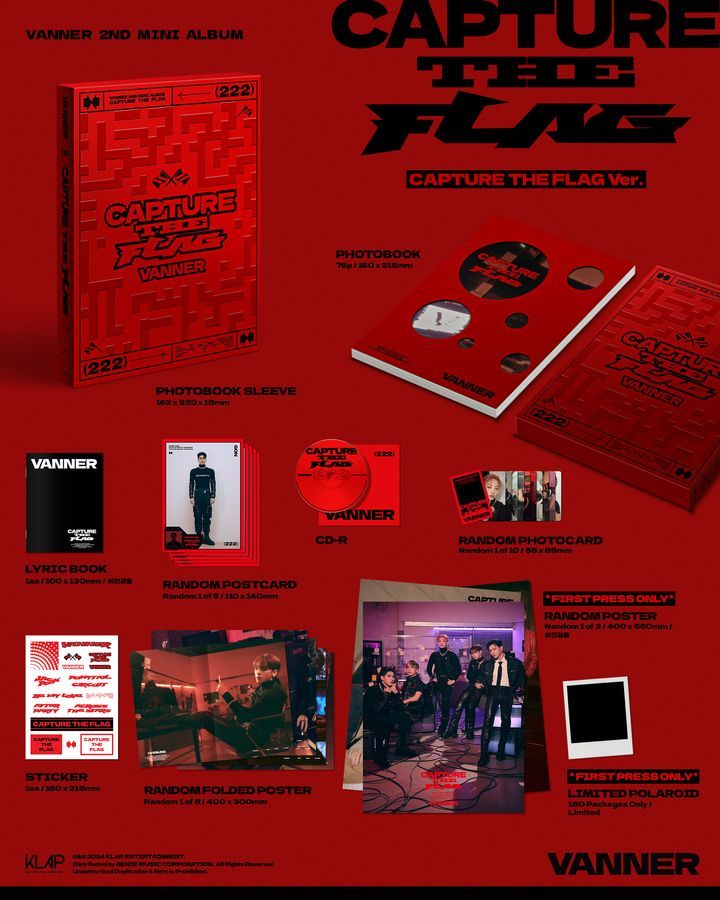 YESASIA: VANNER Mini Album Vol. 2 - CAPTURE THE FLAG (CAPTURE THE