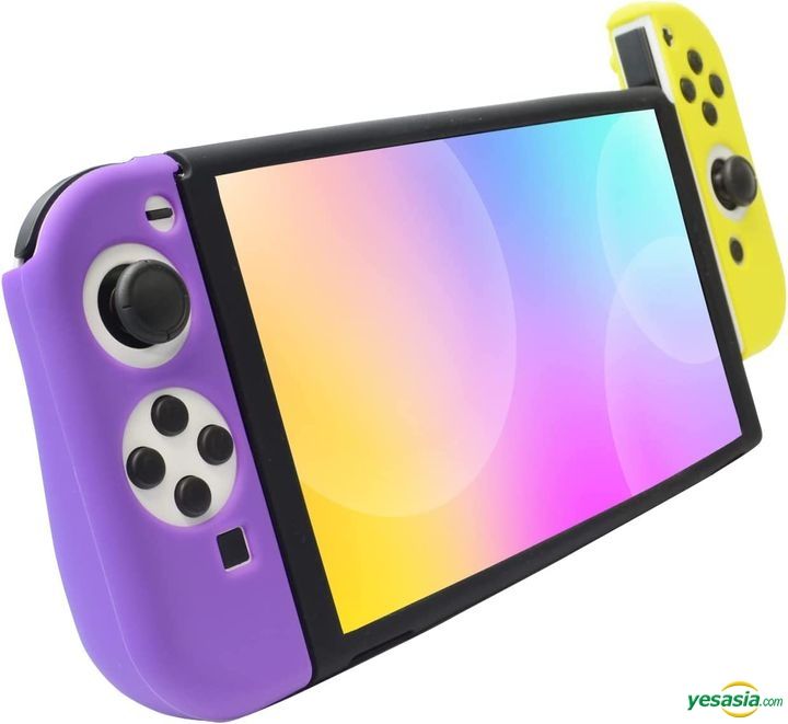 YESASIA Nintendo Switch OLED Silicone Grip (Yellow x Purple) (Japan