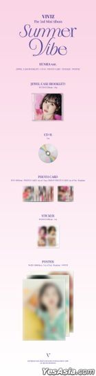 VIVIZ Mini Album Vol. 2 - Summer Vibe (Jewel Case Version) (Eun Ha Version) + Random Poster in Tube