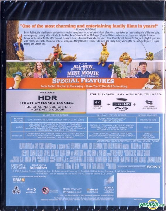 YESASIA: Image Gallery - Peter Rabbit (2018) (4K Ultra HD + Blu-ray ...
