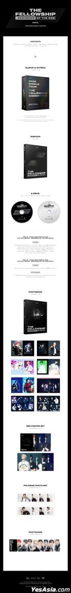 ATEEZ 2022 World Tour - THE FELLOWSHIP: BEGINNING OF THE END SEOUL (2DVD + Photobook + Poster Set + Polaroid Photo Set + Photo Card) (Korea Version)