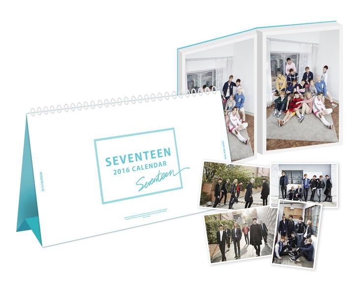 YESASIA: Seventeen 2016 Calendar GROUPS,CALENDAR,MALE STARS,PHOTO 