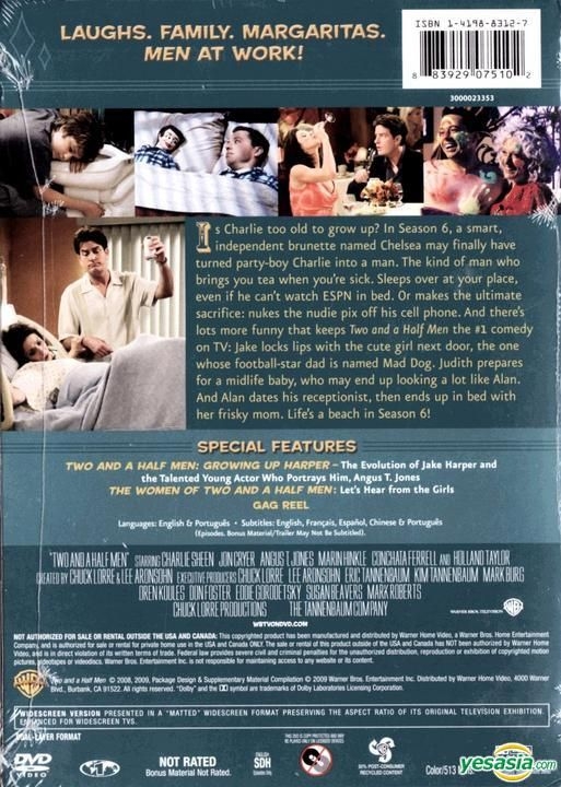 YESASIA: Two and a Half Men (DVD) (The Complete Sixth Season) (US