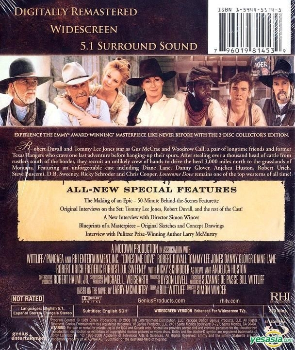 YESASIA: Lonesome Dove (Blu-ray) (2 Disc Collector's Edition) (US ...