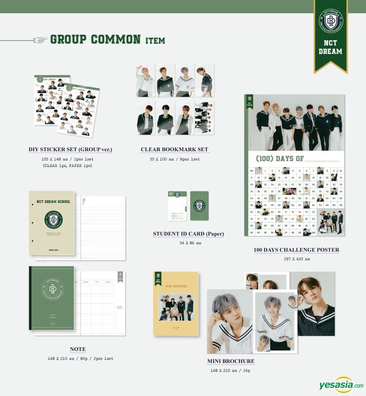 YESASIA: 2021 NCT Dream Back to School Kit (Mark Version