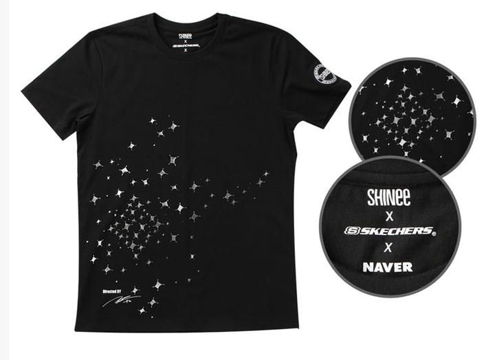 YESASIA: SHINee x Naver x Skechers Collaboration T-shirt (One Size