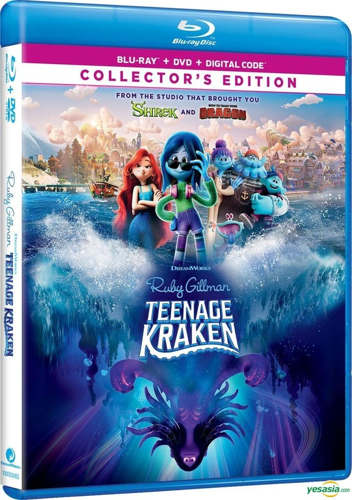 YESASIA: Ruby Gillman: Teenage Kraken (2023) (Blu-ray + DVD +
