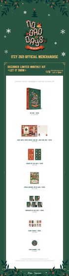 ITZY - NO BAD DAYS December Limited Monthly Kit (Let IT Snow)